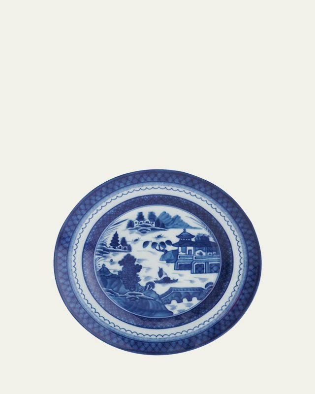Blue Canton Rim Soup Bowl
